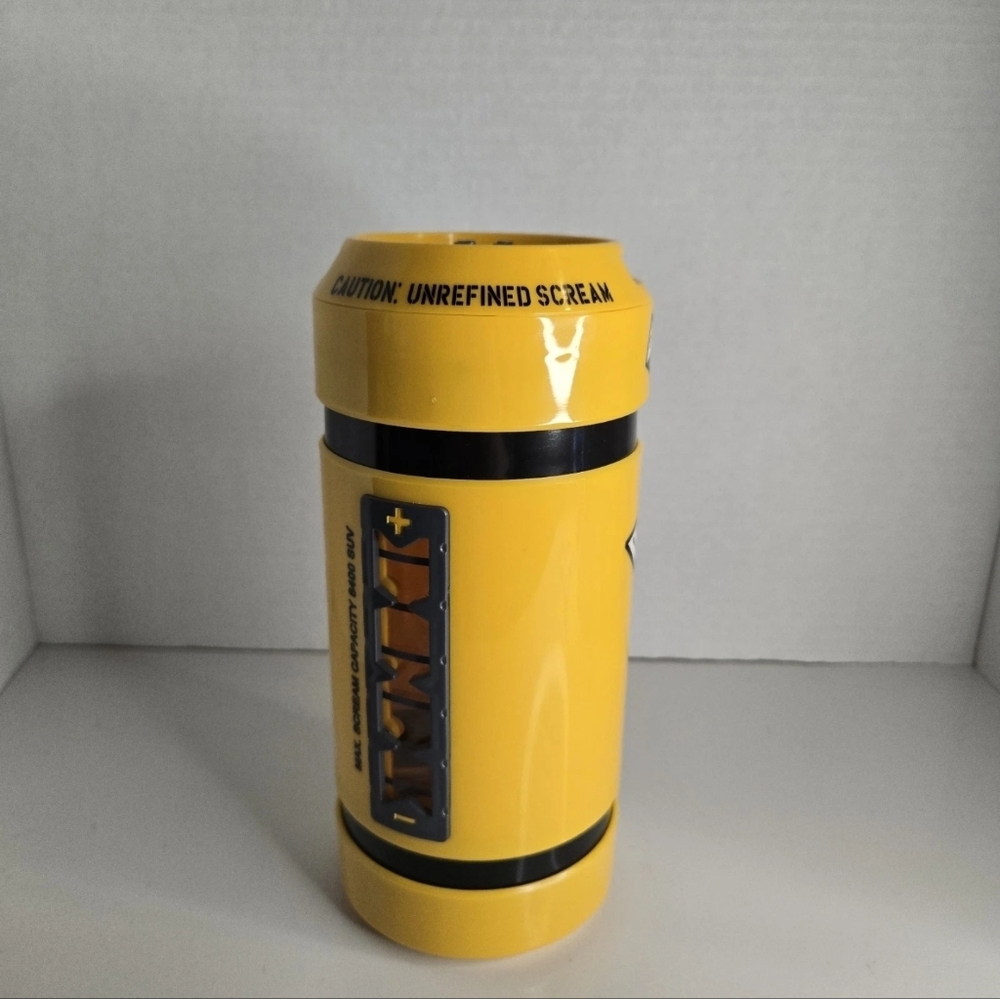 Disney Parks Monsters Inc Scream Can Scare Canister Water Bottle No Straw Works